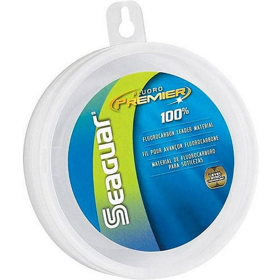 Seaguar Fluoro Premier 100% Fluorocarbon Fishing Line(DSF), 50lbs, 25yds Break Strength/Length - 50FP25