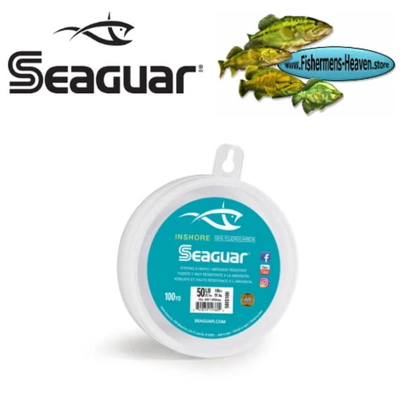 Seaguar - Fluorocarbon - INSHORE - 50 LB Test 100 Yard Leader Spool ( 50IS100 )