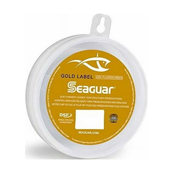 Seaguar Gold Label 100% Fluorocarbon Fishing Line(DSF), 8lbs, 25yds Break Strength/Length - 08GL25