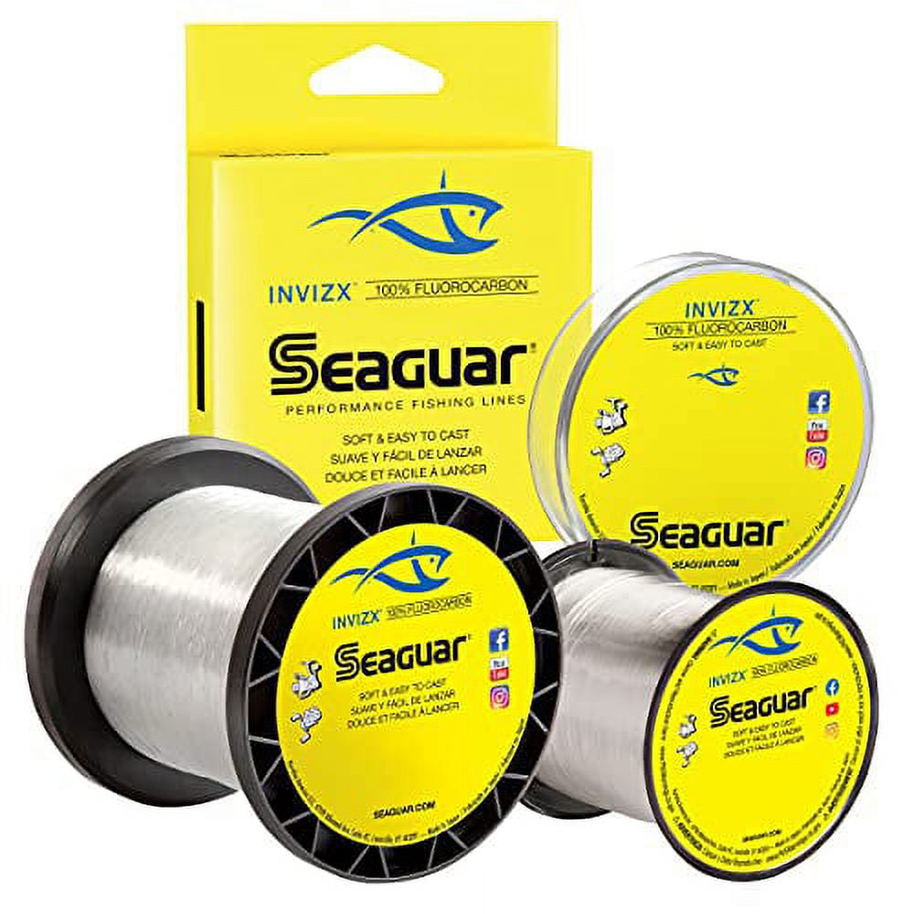 Seaguar Invizx 100 Fluorocarbon 1000 Yard Fishing Line (6Pound
