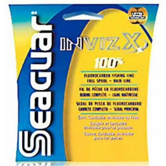 Seaguar Invizx 100% Fluorocarbon Fishing Line 25lbs, 1000yds Break Strength/Length - 25VZ1000