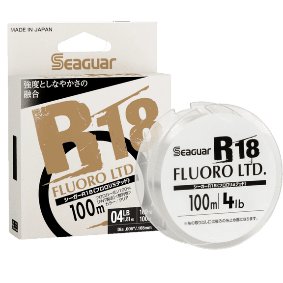 Seaguar JDM R18 Mainline Fluorocarbon Performance Fishing Line 109YD (4lb-10lb)