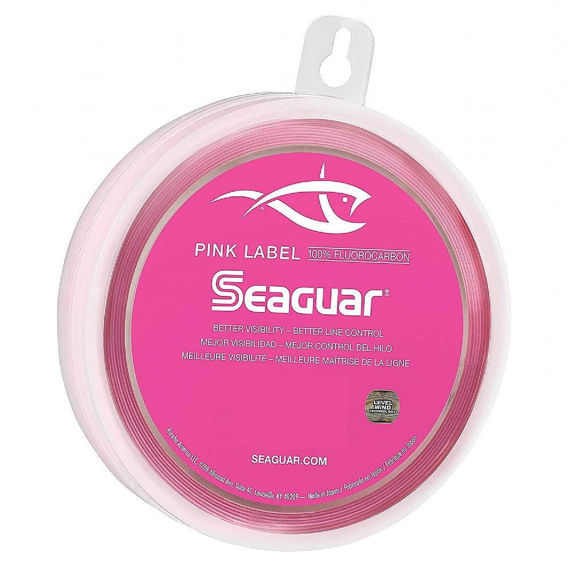 Seaguar Pink Label 100% Fluorocarbon Fishing Line 60lbs, 25yds Break Strength/Length - 60PL25