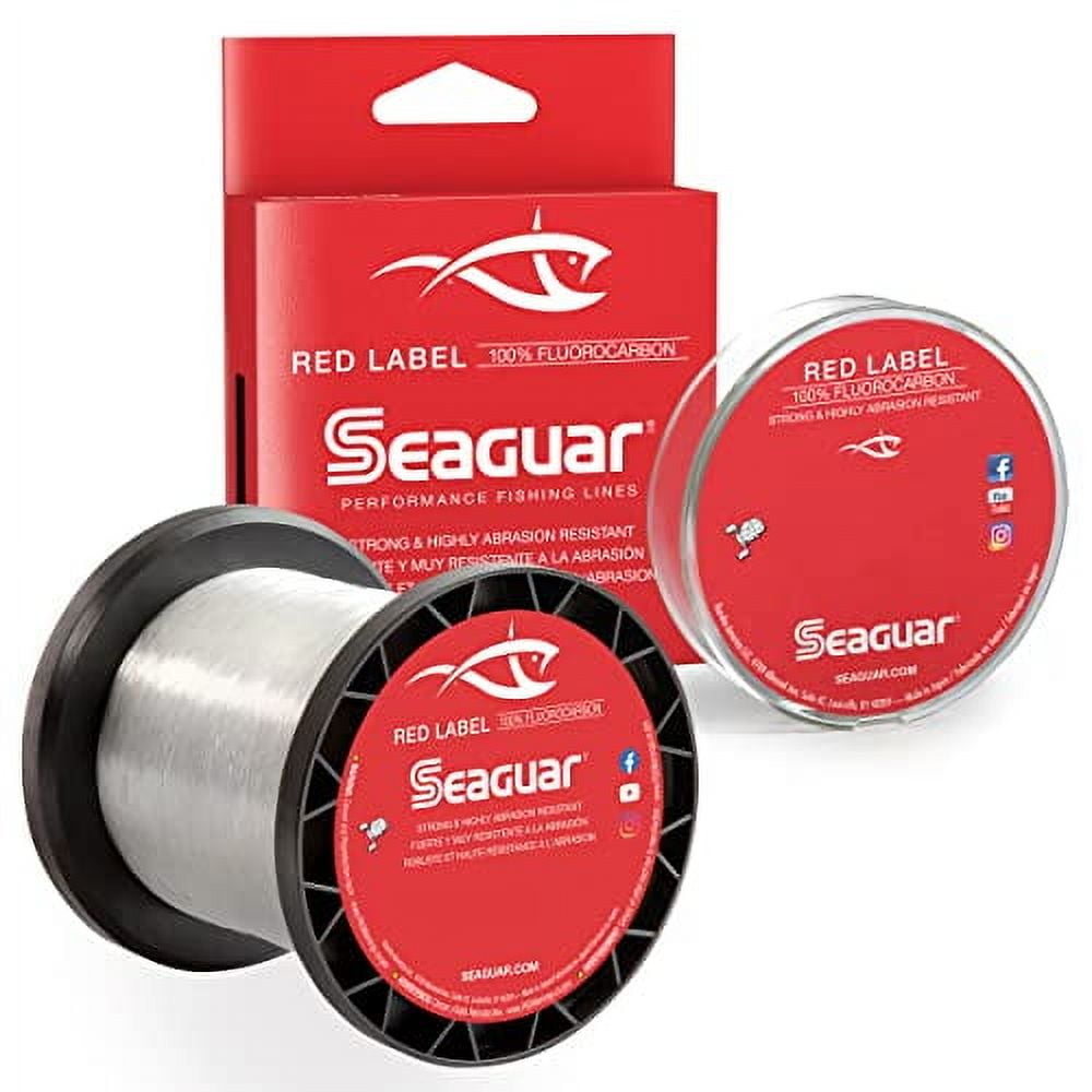 Seaguar Red Label 100% Fluorocarbon Fishing Line 10lbs, 1000yds Break Strength/Length - 10RM1000