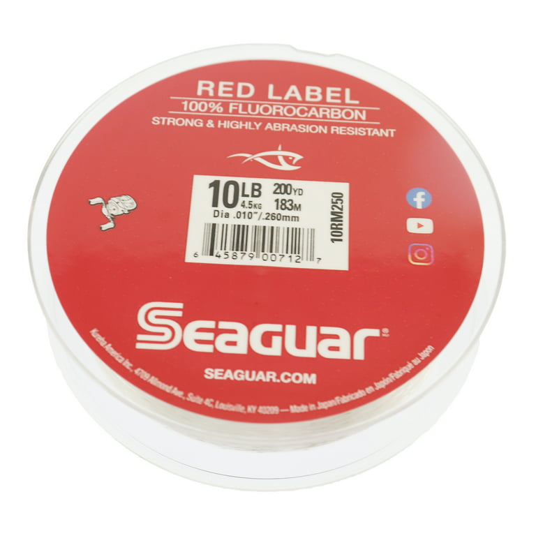 Original Seaguar Red Label Fluorocarbon Fishing Line 6LB 8LB 10LB