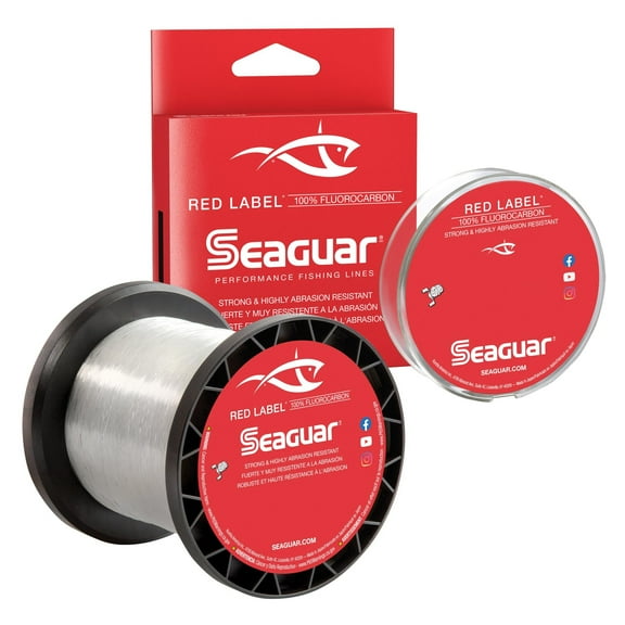 Seaguar Red Label 100% Fluorocarbon Fishing Line 17lbs, 200yds Break Strength/Length - 17RM200