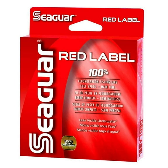 Seaguar Red Label 100% Fluorocarbon Fishing Line 6lbs, 1000yds Break Strength/Length - 06RM1000