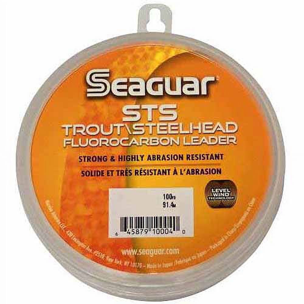 Seaguar STS Trout/Steelhead 100% Fluorocarbon Fishing Line 17lbs, 100yds  Break Strength/Length - 17STS100