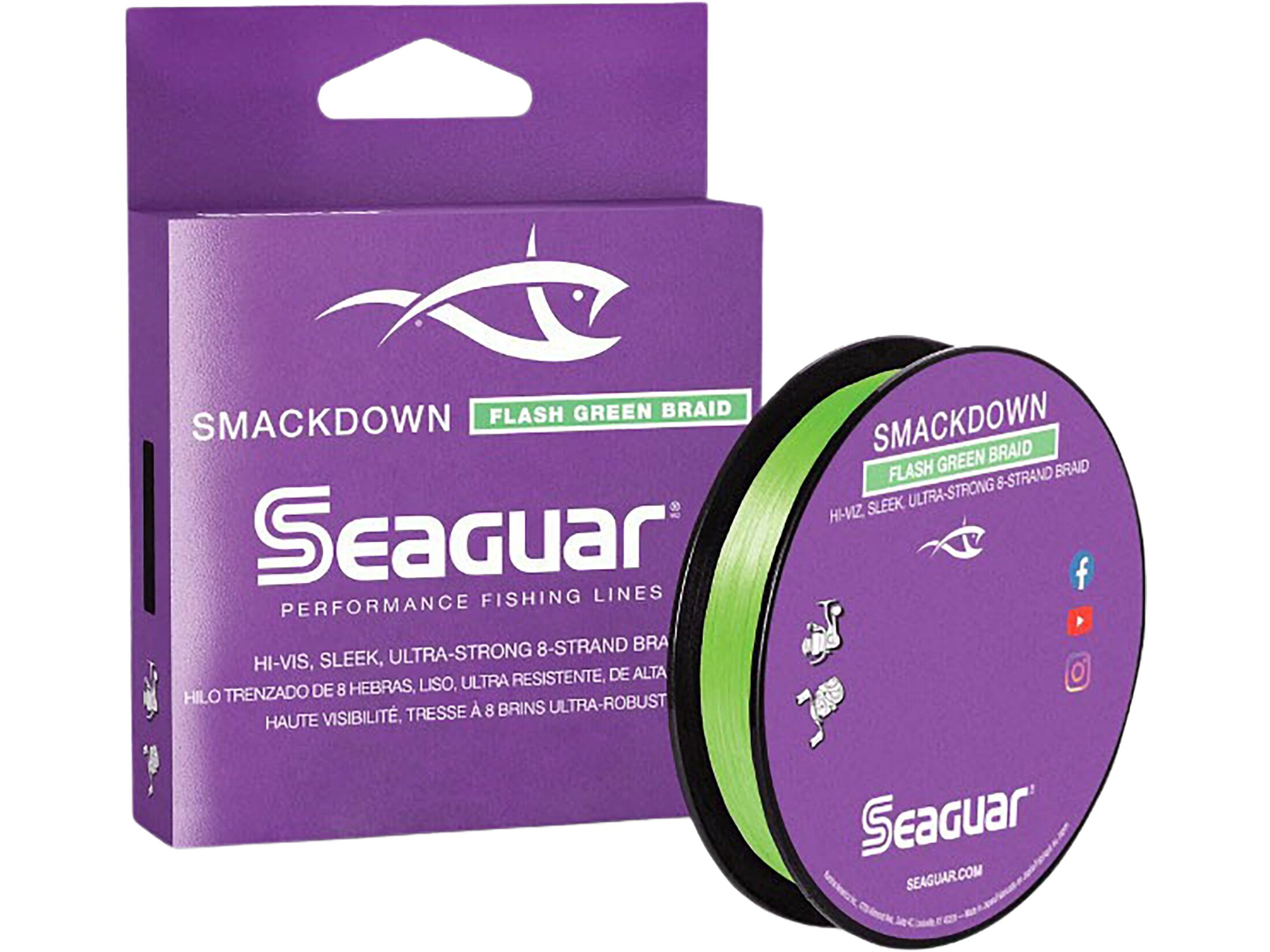 Seaguar Smackdown Braid 20 lb Flash Green 150 yd