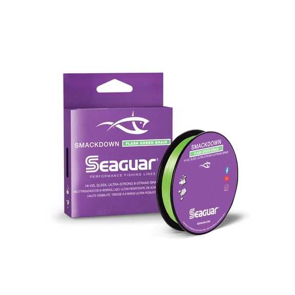 Seaguar Smackdown High Visibility Braided Line Flash Green 40lb 300yd