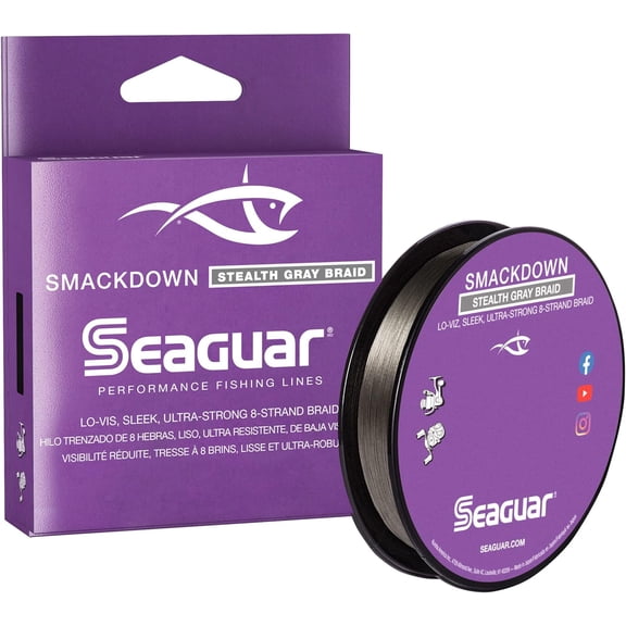 Seaguar Smackdown High Visibility Braided Line Stealth Gray 30lb 300yd