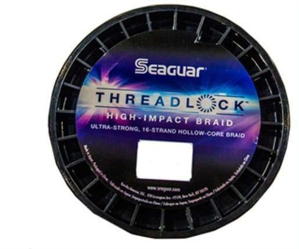 Seaguar Threadlock Fishing Line, 16 Strand Hollow Core Braid, High  Visibility White, 100lbs, 600yds Break Strength/Length - 100S16W600 