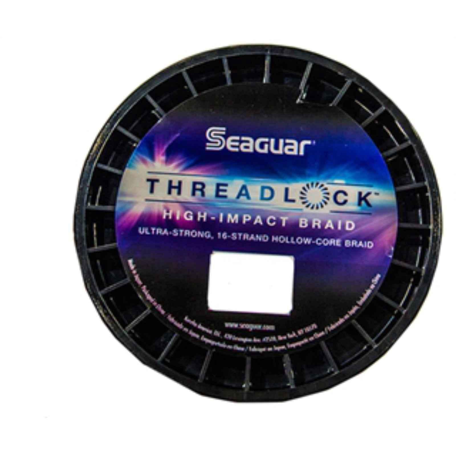 Seaguar Threadlock Fishing Line, 16 Strand Hollow Core Braid, High Visibility White, 100lbs, 600yds Break Strength/Length - 100S16W600