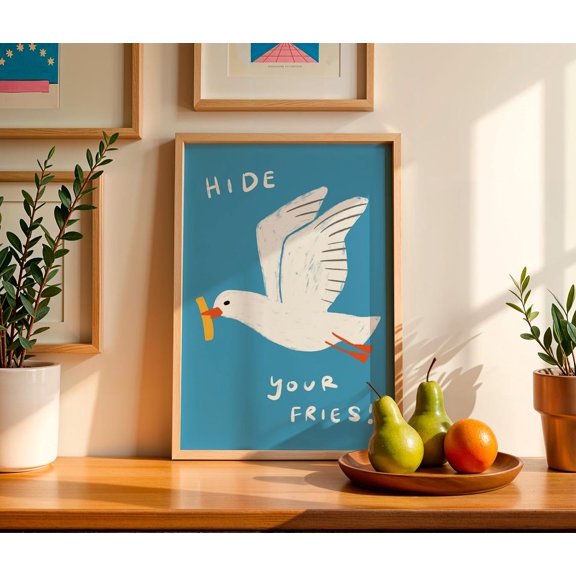 Seagull Beach Hide Your Fries Gallery Home Wall Decor