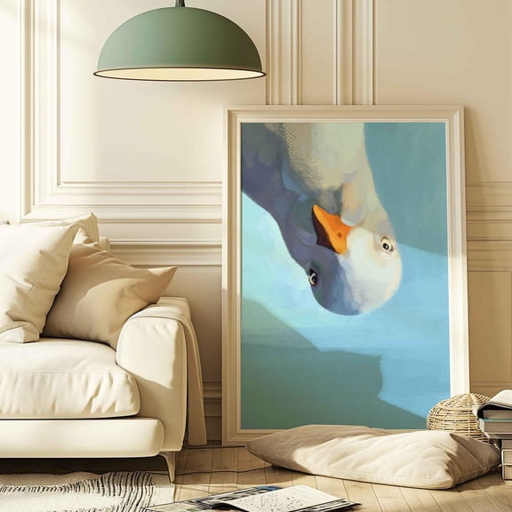 Seagull Coastal Bird Hand Drawn Wall Decor