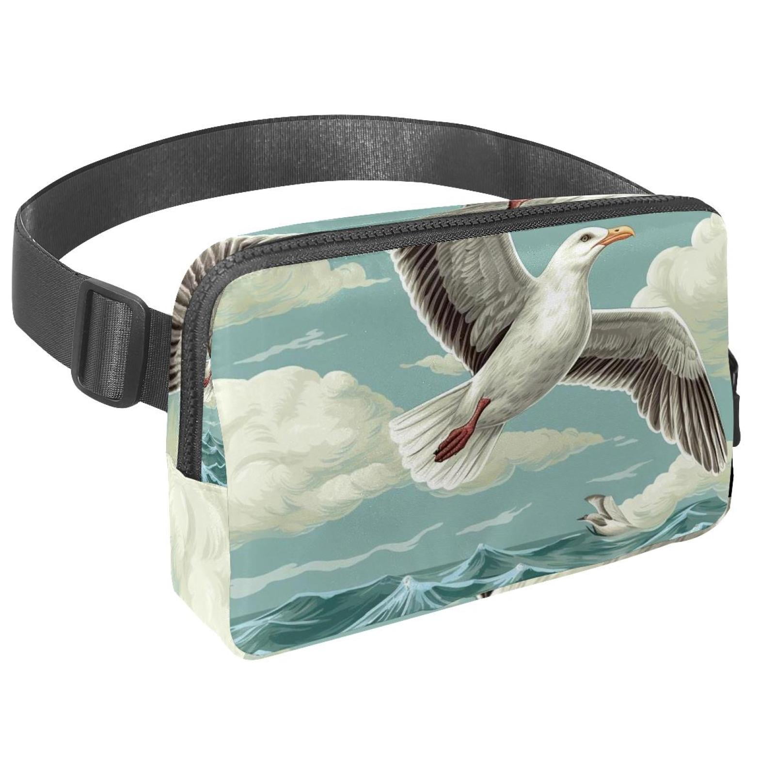 Seagull Cross Body Bag Waist Packs Fanny Pack Lightweight Adjustable Extension Strap Unisex