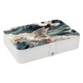 thumbnail image 1 of Seagull Elegant PU Leather Earring Organizer Storage Box Decorative Box with Removable Compartment - Portable, 1 of 1