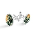 thumbnail image 1 of Seagull Elegant Silver Jewelry Cufflink Set for Men, Made of Stainless Steel, Suitable for Formal Attire, Ideal for Weddings and Business Meetings, 1 of 6