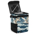 thumbnail image 1 of Seagull Foldable Car Garbage Can with Lid, Leak-Proof, Hanging Storage Bag - Car Trash Bin, Mini Trash Can, 1 of 6