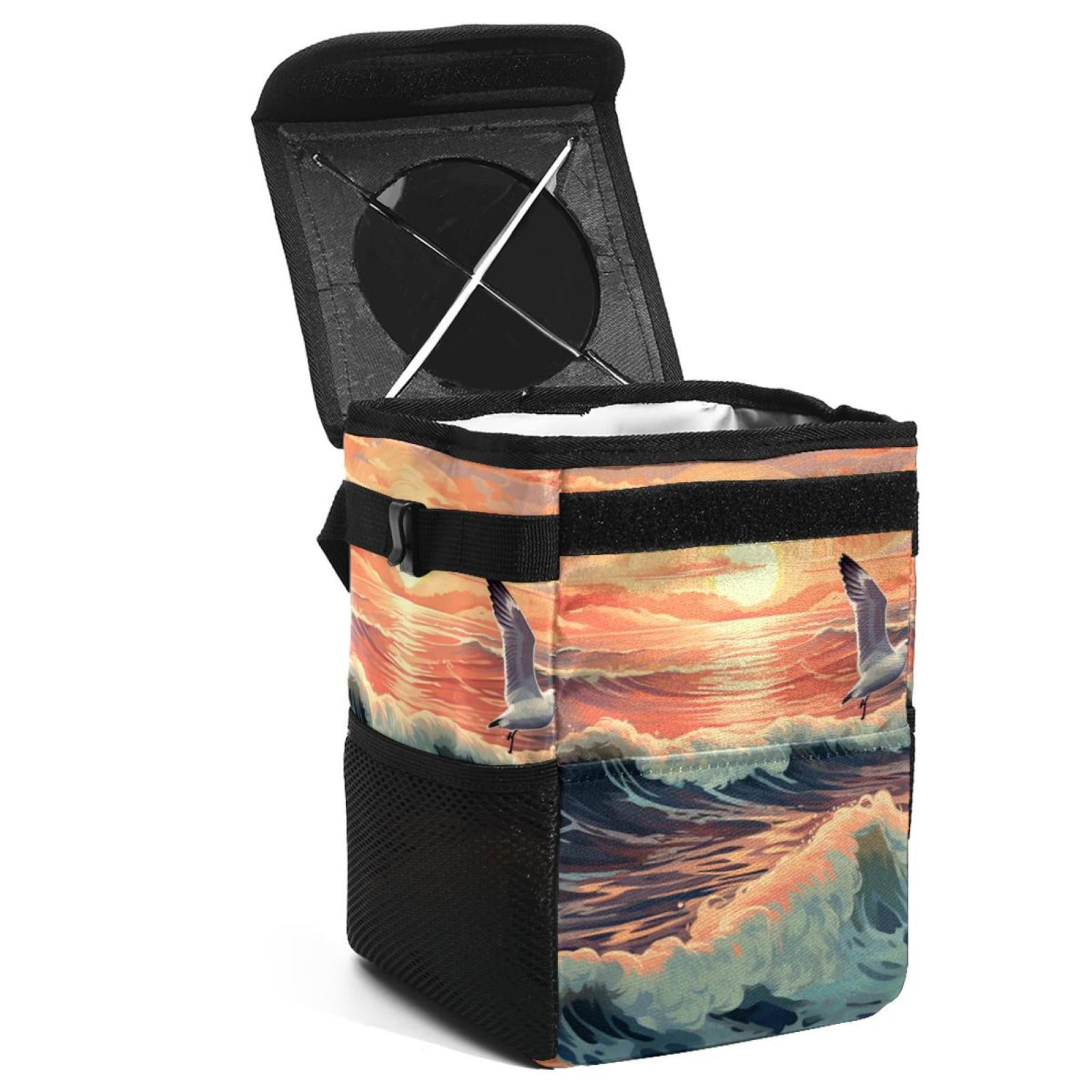 Bin Bag Gull Proof Bags Seagull Foldable Car Trash Bin With Lid