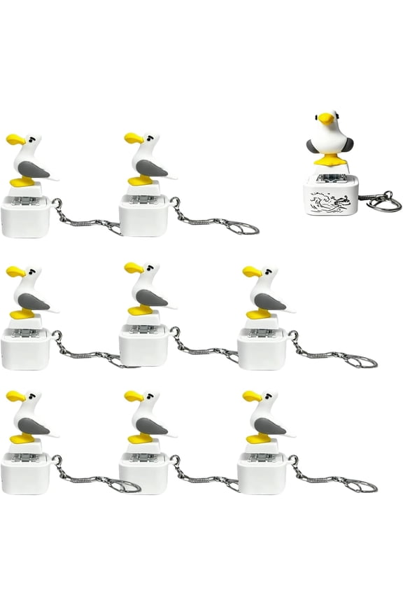 Seagull Mine Keychain, Seagull Mine Button Keychain, Adults Keyboard Clicker for Fun& Stress Relief