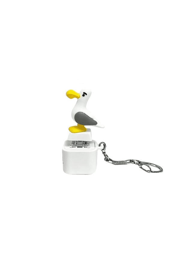 Seagull Mine Keychain Seagull Mine Button Keychain Seagull Button Desk Toy, Adults Keyboard Clicker for Fun Stress Relief Fidget Accessory (1PC)