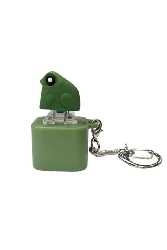 Seagull Mine Keychain Sound Button, Funny Seagull & Frog Noise Maker Keychain, Rechargeable Fidget Clicker Stress Relief Desk Toy for Office Gift