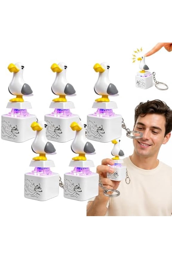 Seagull Mine - Seagull Mine Sound Button Keychain, Funny Interactive Desk Stress Relief Gifts