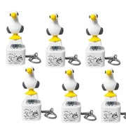 Seagull Mine Sound Button Keychain, Rechargeable Fidget Clicker with Real Sound & LED Light, Funny Interactive Desk Stress Relief Toy Gifts for Adults 2 Pcs