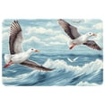 thumbnail image 1 of Seagull Non-Slip Polyester Office Mat Chair Rug - Machine Washable Office Rug, 1 of 6