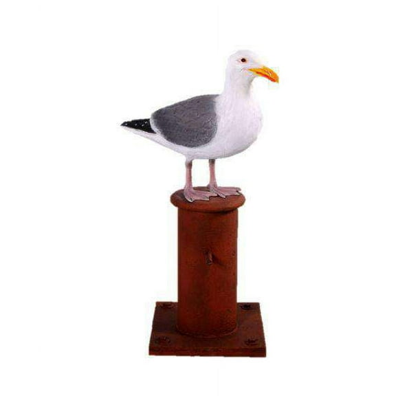 Seagull On Post Life Size Statue