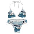 thumbnail image 1 of Seagull One-Piece Swimsuit Bikini Set, Detachable Sponge, Adjustable Strap, Two-Pack, Beach Vacation Wear, 1 of 6