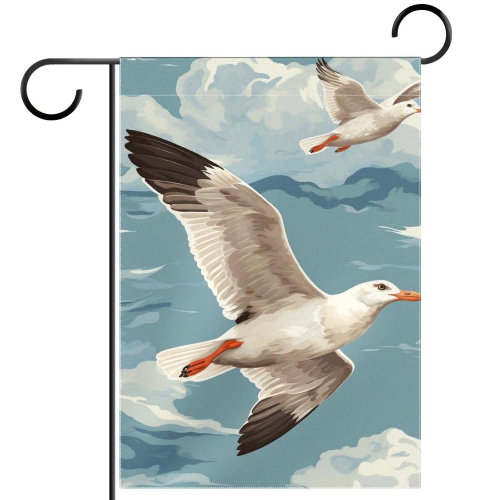 Seagull Pattern Garden Banners: Outdoor Flags for All Seasons ...