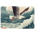 thumbnail image 1 of Seagull Polyester Non-Slip Machine Washable Bath Rug Indoor Rug Door Carpet, 1 of 6