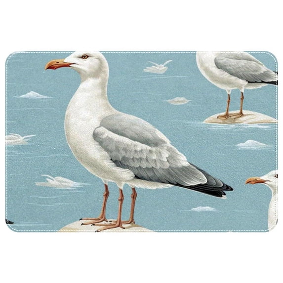 Seagull Polyester Non-Slip Machine Washable Office Chair Rug for Chair Rugs and Door Rug