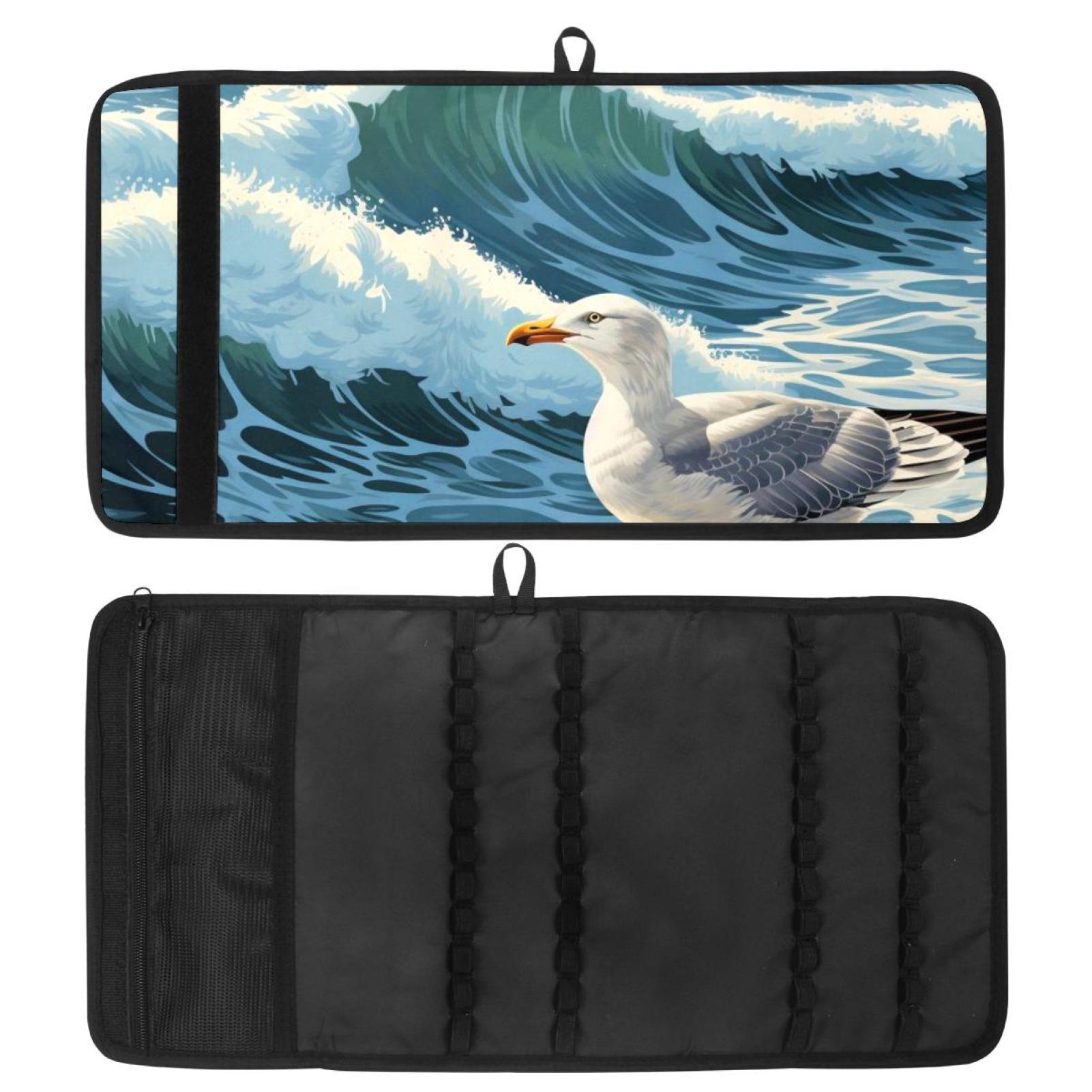 Seagull Polyester Oxford Cloth Pencil Case Storage Bag 26x50.5 cm/10
