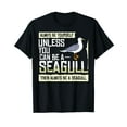 thumbnail image 1 of Seagull Seabird Gift Sea Gull Bird Black T-Shirt, 1 of 5