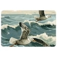 thumbnail image 1 of Seagull Soft Polyester Non-Slip Machine Washable Floor Carpet Door Mat Office Rugs, 1 of 6
