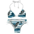 thumbnail image 1 of Seagull Stylish Bikini Set with Detachable Sponge & Adjustable Strap, 2-Pack One-Piece Swimsuits for All Scenes, 1 of 6