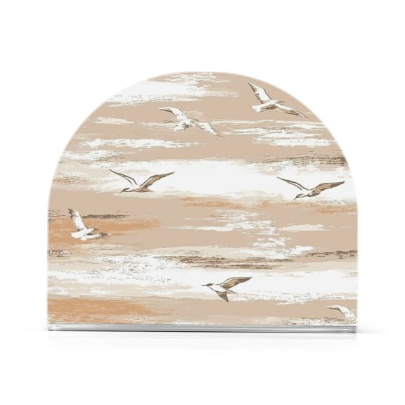 Seagull Thick U Shape Acrylic Napkin Holder Non Slip Space Saving for Kitchen