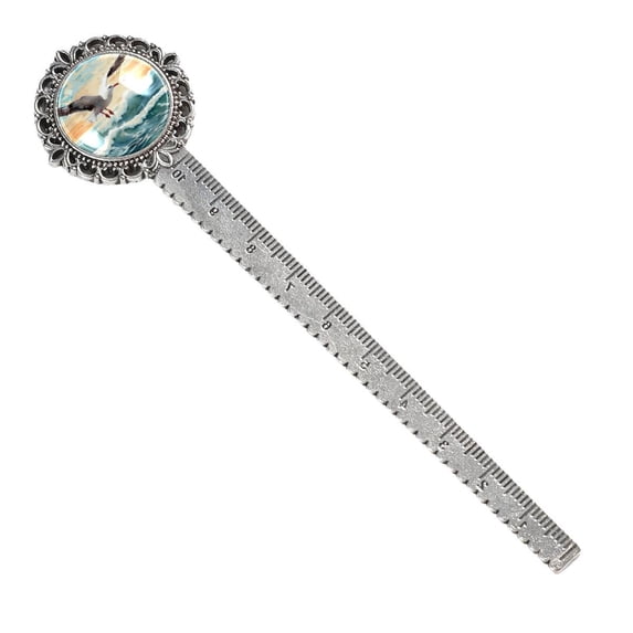 Seagull Vintage Silver Lace-Edged Bookmark: a Gift for Readers and Book Lovers