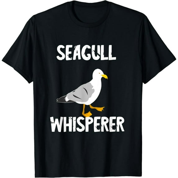 Seagull Whisperer Gull Beach Birds Harbour Albatros Terns T-Shirt
