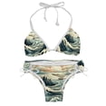 thumbnail image 1 of Seagull Women's One-Piece Swimsuit Bikini Set with Detachable Sponge and Adjustable Strap, Two-Pack, for Swimming Scenes, 1 of 6