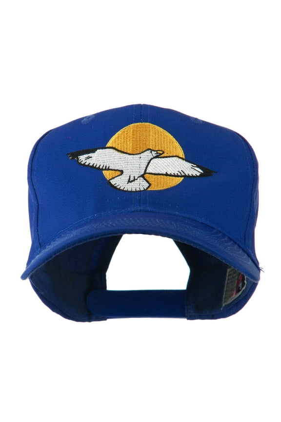 Seagull with Sun Embroidered Cap - Royal OSFM