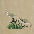 thumbnail image 1 of Seagulls Coastal Birds Embroidered Kitchen Towel 28 Inches, 1 of 2