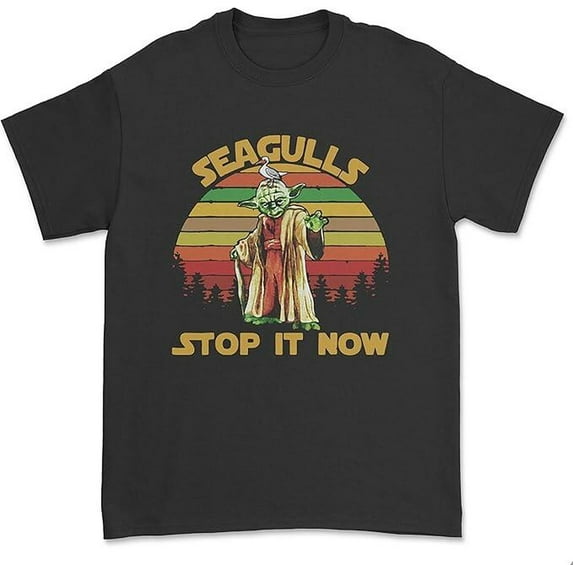 Seagulls Stop It Now Shirt Vintage Sunset Unisex T-Shirt