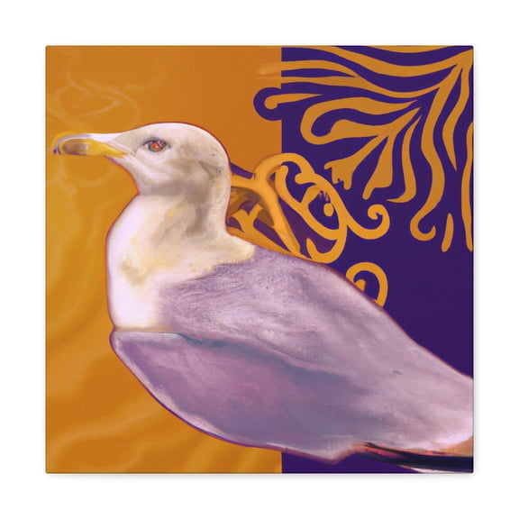 "Seagulls in Flight". - Canvas