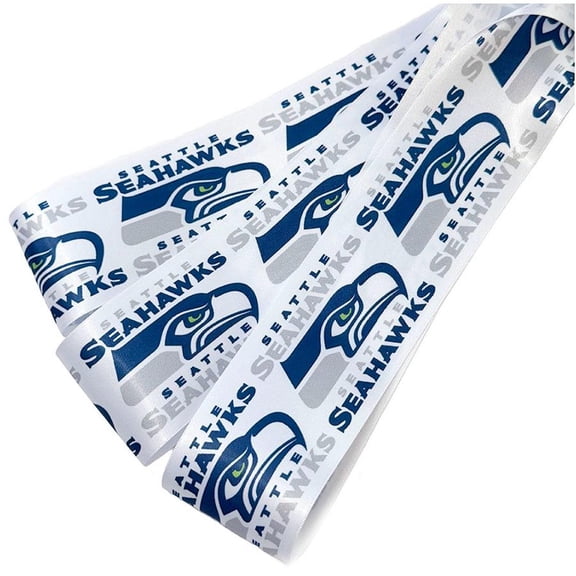 Seahawks Printed Ribbon 2.5"-Inch Width, 1 Foot