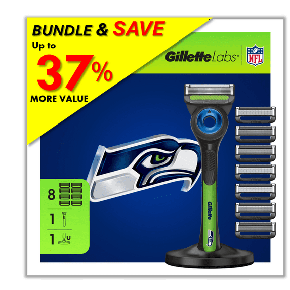 Exclusive Gillette Labs Official Seahawks Gameday Razor Bundle