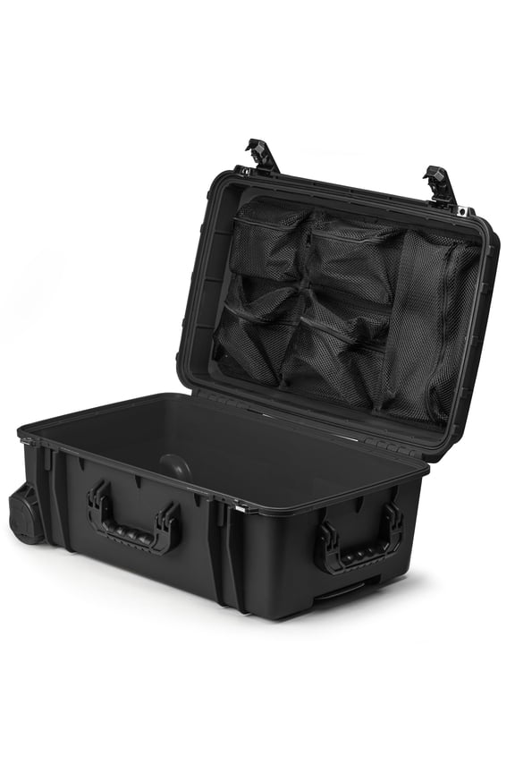 920 Heavy Duty Protective Midsize Travel Case W/ Lid Organizer - Suitcase Luggage / TSA Approved / Mil Spec / IP67 Waterproof / USA Made for Airplane Boat Bus Touring Domestic Carry-On